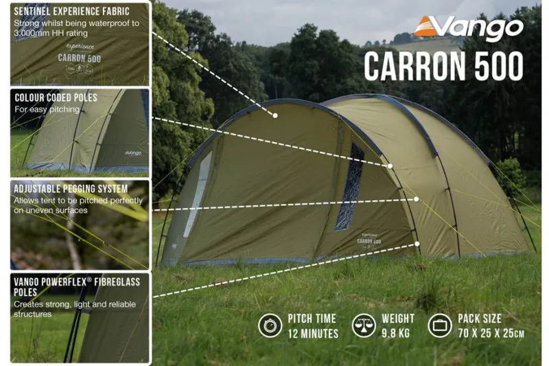 Vango Carron 500 Tent in Herbal-3